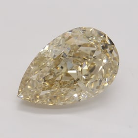 3.23 ct, Lt. Yellow-Brown/IF, Type IIA Pear cut GIA Natural Diamond