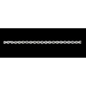 22.67 ct Princess & Emerald Cut Diamond Tennis Bracelet Layout Set