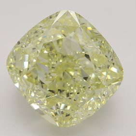 4.01 ct, Yellow/VS2, Cushion cut GIA Natural Diamond