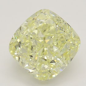 2.14 ct, Lt. Yellow/VVS2, Cushion cut GIA Natural Diamond