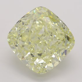 5.03 ct, Lt. Yellow/VVS2, Cushion cut GIA Natural Diamond