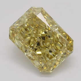 2.02 ct, Brn. Yellow/VVS1, Radiant cut GIA Natural Diamond