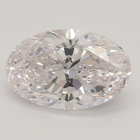 1.01 ct, Lt. Pink/VVS2, Type IIA Oval cut GIA Natural Diamond