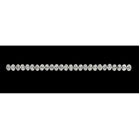 26.16 ct Oval Cut Diamond Tennis Bracelet Layout Set