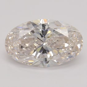 1.51 ct, Lt. Pink-Brown/VS1, Type IIA Oval cut GIA Natural Diamond