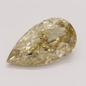 2.03 ct, Brown Yellow/IF, Type IIA Pear cut GIA Natural Diamond