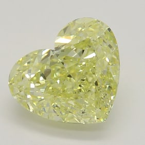 1.50 ct, Yellow/VS2, Heart cut GIA Natural Diamond
