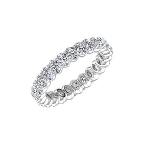18kt White Gold Oval cut 2.25ct Diamond Eternity band