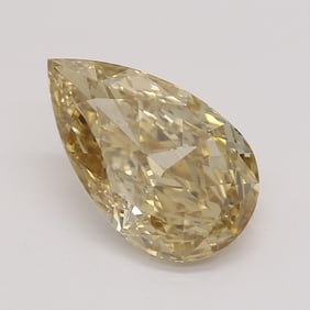 2.03 ct, Brown Yellow/IF, Type IIA Pear cut GIA Natural Diamond
