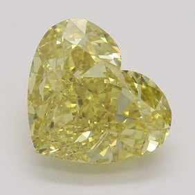 1.52 ct, Yellow/VS1, Heart cut GIA Natural Diamond