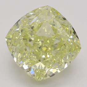 4.53 ct, Yellow/VS2, Cushion cut GIA Natural Diamond