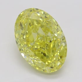 2.16 ct, Intense Yellow/VS1, Oval cut GIA Natural Diamond