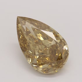 2.26 ct, Brown Yellow/IF, Type IIA Pear cut GIA Natural Diamond