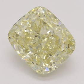 3.56 ct, Lt. Brn. Yellow/VS2, Cushion cut GIA Natural Diamond