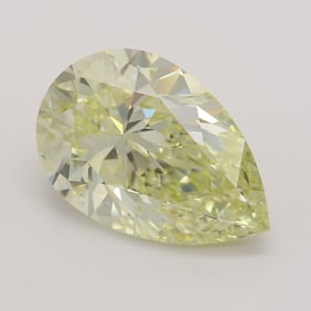 3.01 ct, Yellow/VVS2, Pear cut GIA Natural Diamond