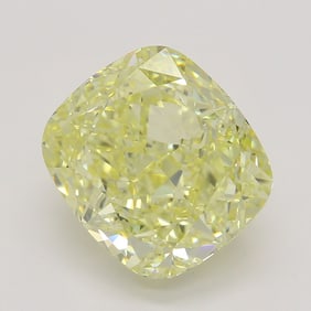 3.02 ct, Yellow/VVS2, Cushion cut GIA Natural Diamond