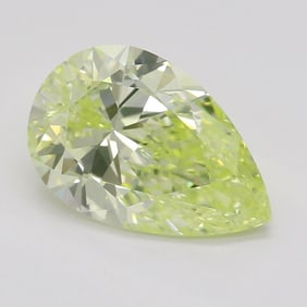 1.11 ct, Green Yellow/VS1, Pear cut GIA Natural Diamond