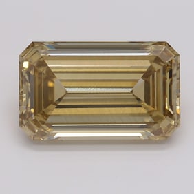 3.70 ct, Brown Yellow/VS1, Type IIA Emerald cut GIA Natural Diamond