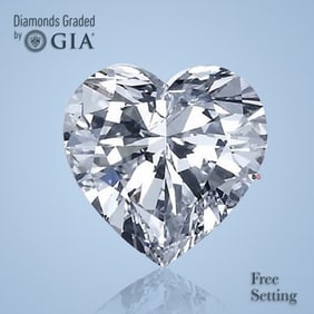 3.10 ct, Color D/VVS2, Heart cut GIA Natural Diamond