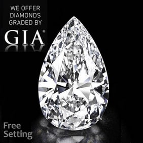 5.01 ct, Color D/FL, Type IIA Pear cut GIA Natural Diamond