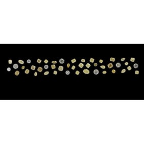 32.61 ct Mix Assorted Cut Diamond Tennis Bracelet Layout Set
