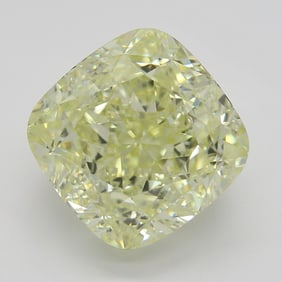 4.40 ct, Lt. Yellow/VVS1, Cushion cut GIA Natural Diamond