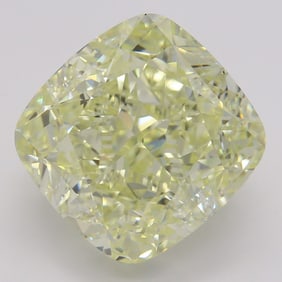 7.02 ct, Lt. Yellow/VVS2, Cushion cut GIA Natural Diamond