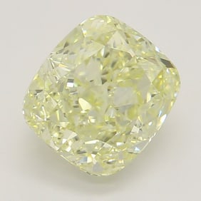 1.58 ct, Lt. Yellow/IF, Cushion cut GIA Natural Diamond