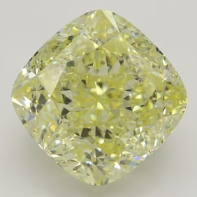 6.51 ct, Yellow/VVS1, Cushion cut GIA Natural Diamond