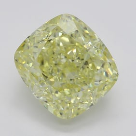 3.21 ct, Yellow/VVS2, Cushion cut GIA Natural Diamond