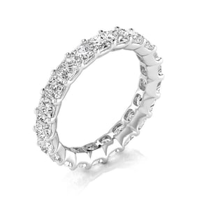 18kt White Gold Princess cut 3.99ct Diamond Eternity band