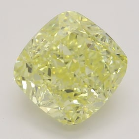 2.03 ct, Fancy Intense Yellow/SI1, Cushion cut GIA Diamond