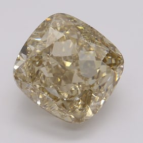 5.03 ct, Fancy Yellow Brown/VVS2, Cushion cut GIA Diamond