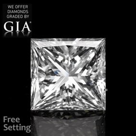 3.07 ct, Color H/VVS1, Princess cut GIA Natural Diamond