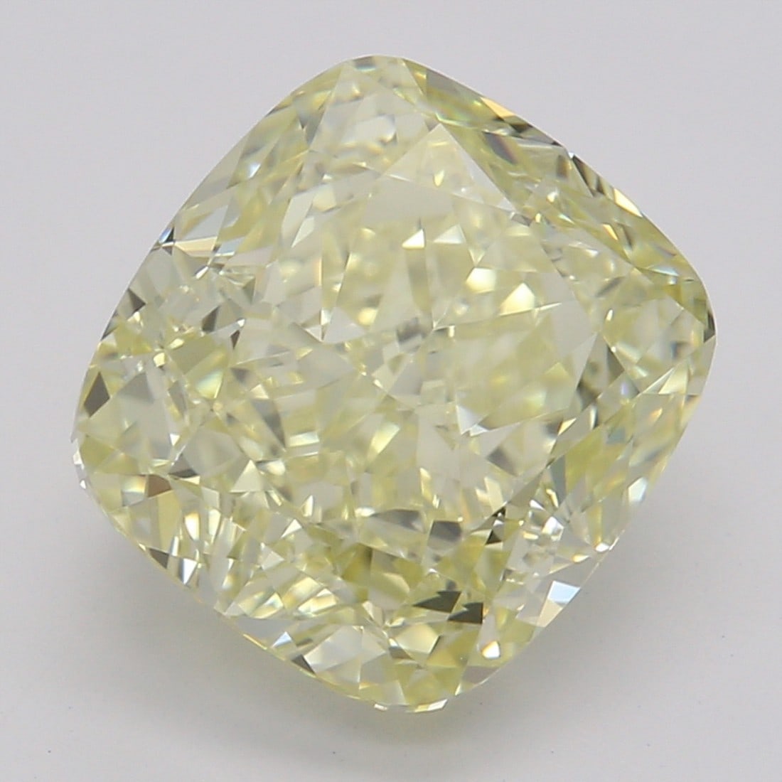 2.60 ct, Fancy Lt. Yellow/VVS2, Cushion cut GIA Diamond: Click here to view HD 360 Spinning Image GIA G