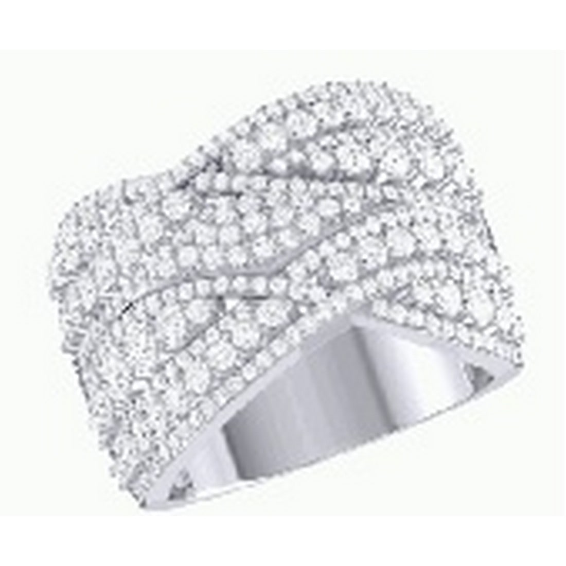 14K White Gold 1.84 tcw Natural Diamond Ring: Gold Type: 14K White Gold Approximate Total Gold Weight (gm): 8.36 Natural Diamond Shape(s): Round Total Natural Diamond Weight: 1.84 carat No. of Natural Diamonds: 263 Color of Natural Diam