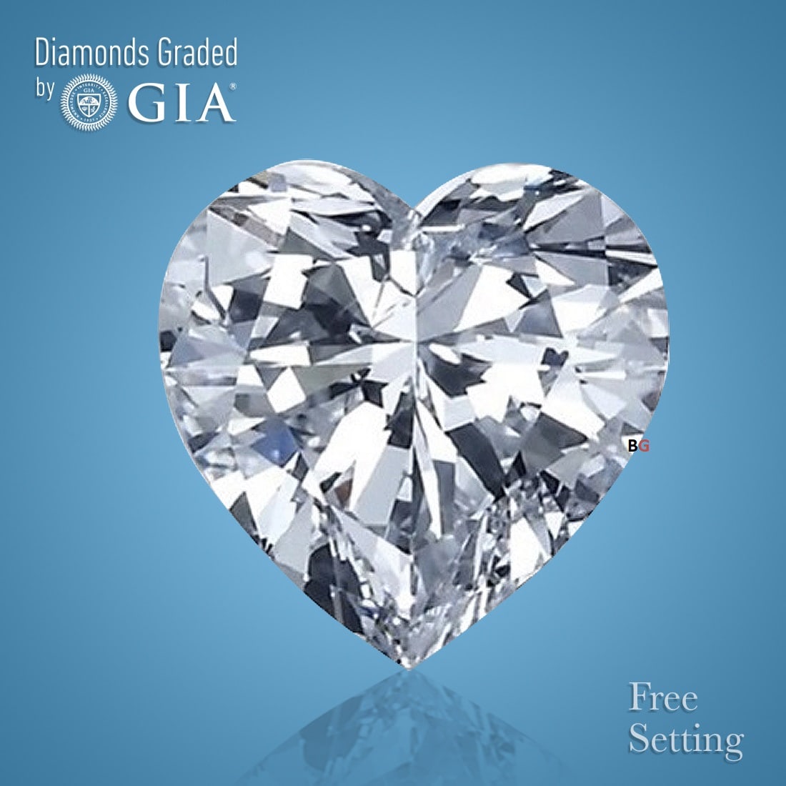 2.01 ct, Color F/VS1, Heart cut GIA Natural Diamond: Click here to view HD 360 Spinning Image GIA G