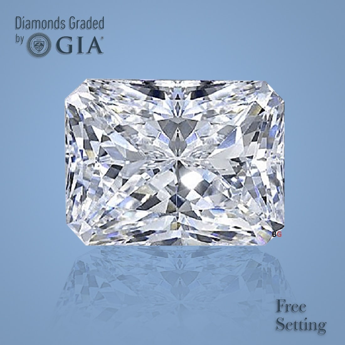 2.01 ct, Color D/VS1, Radiant cut GIA Natural Diamond: Click here to view HD 360 Spinning Image GIA G
