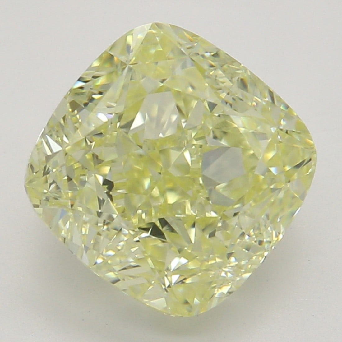 2.20 ct, Fancy Lt. Yellow/VVS1, Cushion cut GIA Diamond: Click here to view HD 360 Spinning Image GIA G