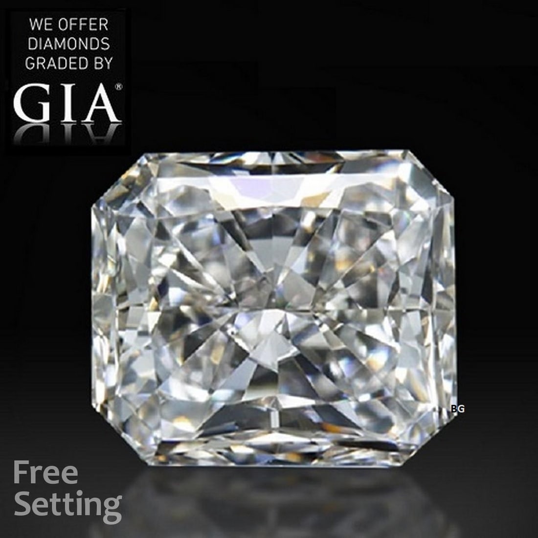 4.02 ct, Color E/VVS2, Radiant cut GIA Natural Diamond: Click here to view HD 360 Spinning Image GIA G