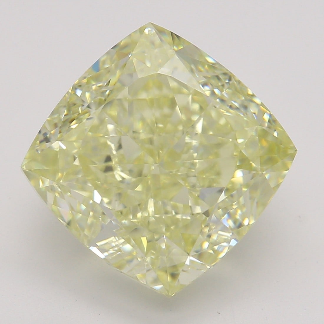 4.21 ct, Fancy Yellow/VVS1, Cushion cut GIA Diamond (1 of 6)