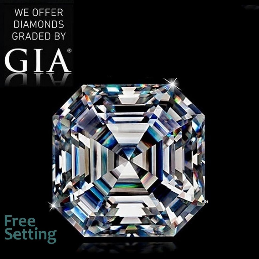 2.00 ct, Color F/IF, Square Emerald cut GIA Natural Diamond: Click here to view HD 360 Spinning Image GIA G