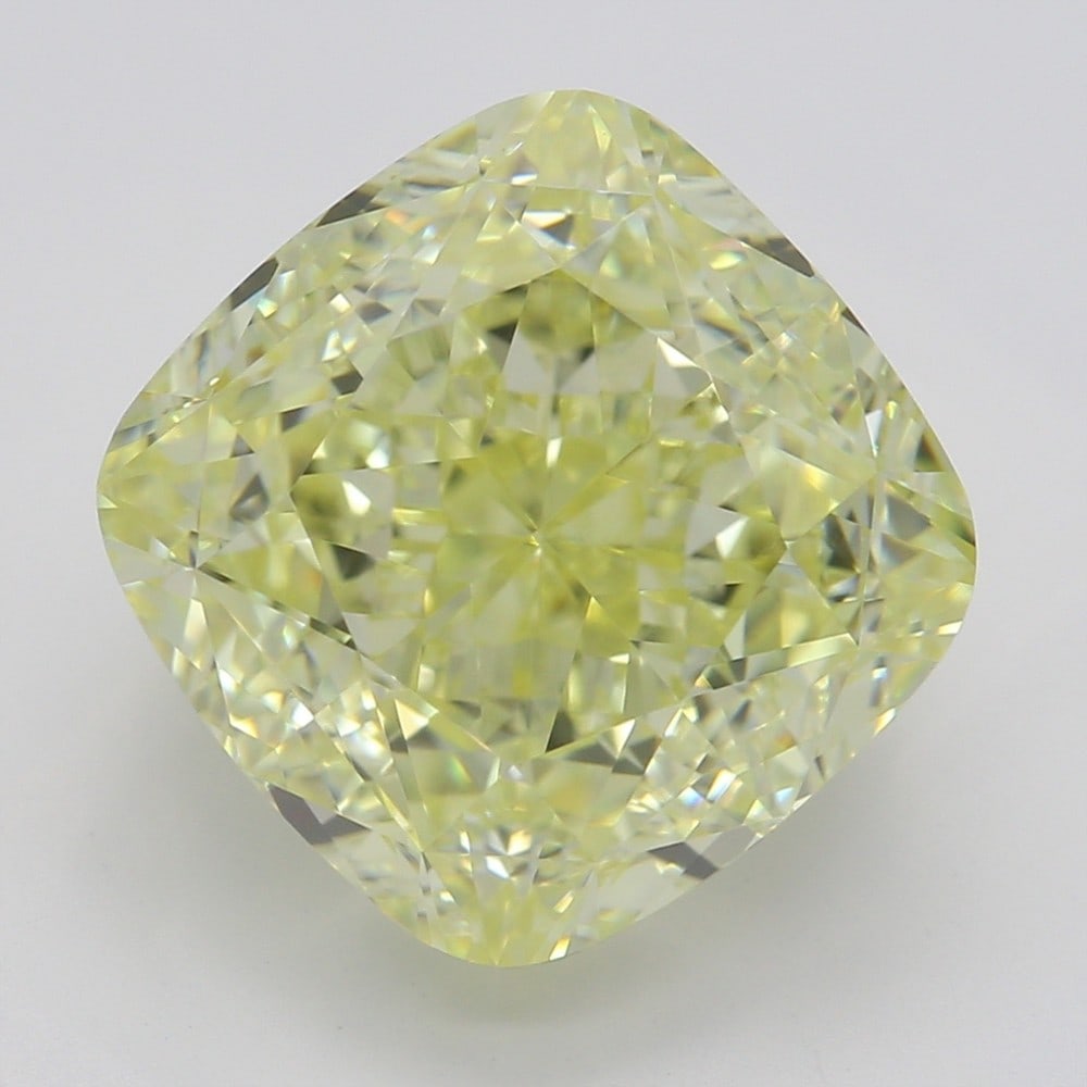 5.02 ct, Fancy Yellow/VVS1, Cushion cut GIA Diamond (1 of 6)