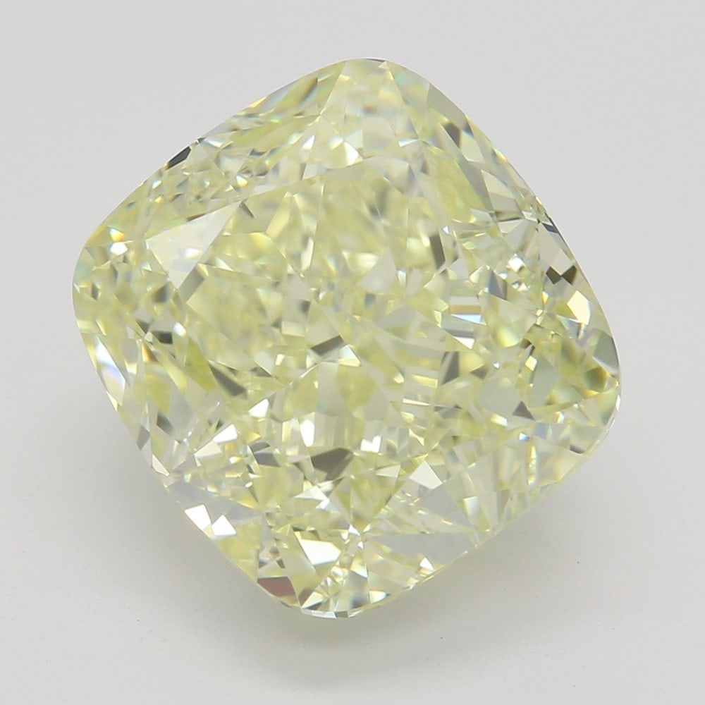 5.01 ct, Fancy Lt. Yellow/VVS1, Cushion cut GIA Diamond (1 of 6)