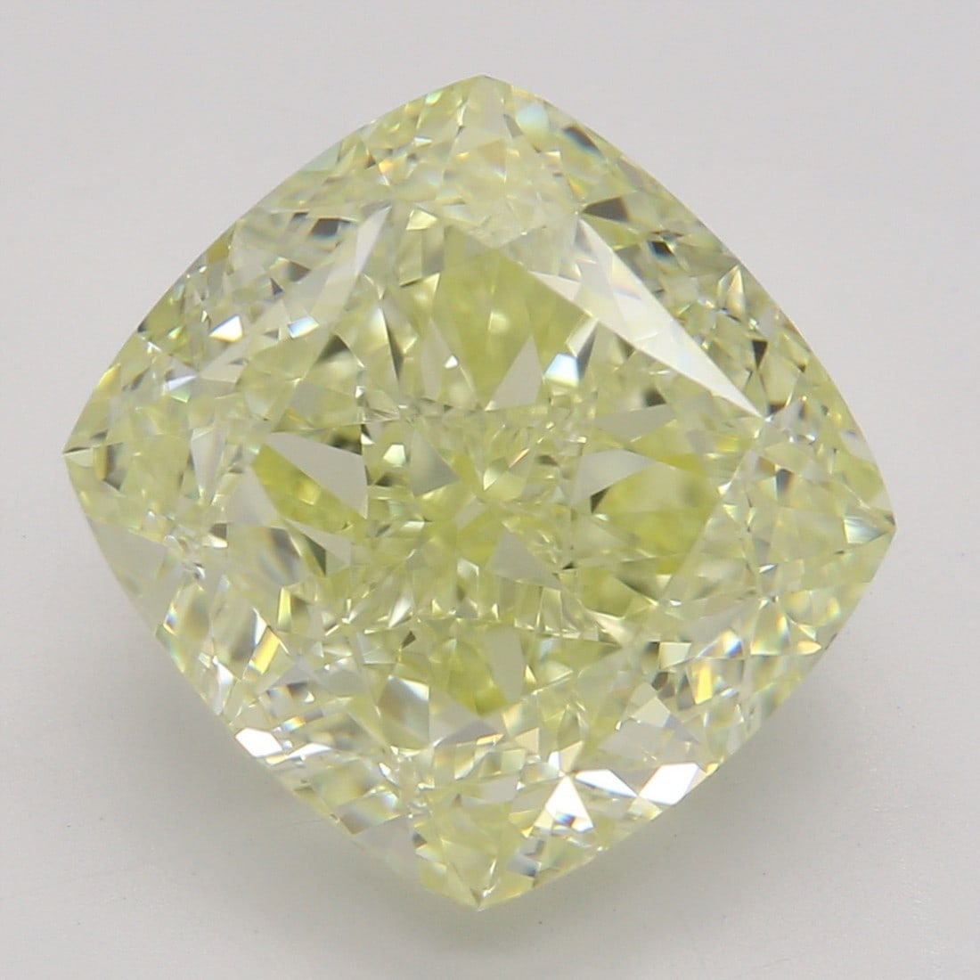 4.58 ct, Fancy Lt. Yellow/VS1, Cushion cut GIA Diamond: Click here to view HD 360 Spinning Image GIA G