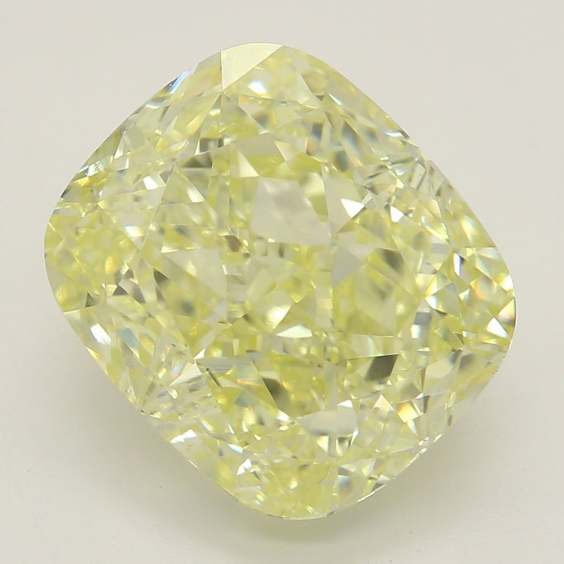 4.16 ct, Fancy Lt. Yellow/VS1, Cushion cut GIA Diamond: Click here to view HD 360 Spinning Image GIA G