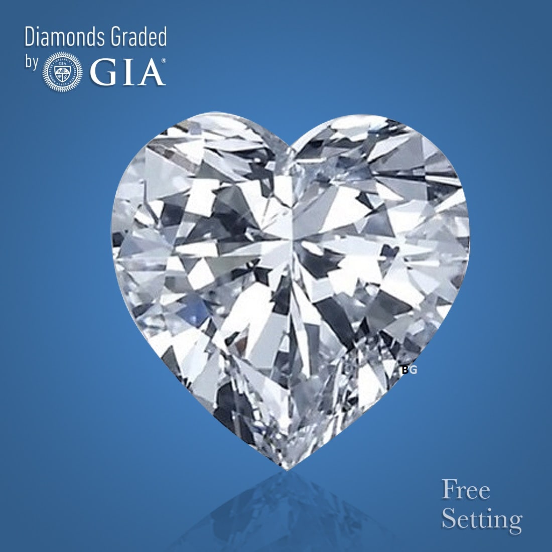 3.08 ct, Color F/VS1, Heart cut GIA Natural Diamond: Click here to view HD 360 Spinning Image GIA G