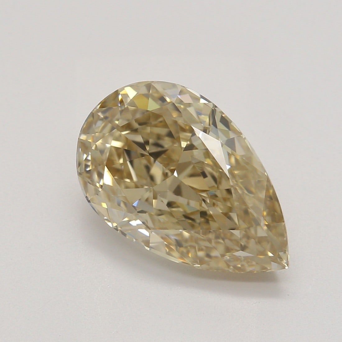 2.26 ct, Fancy Lt. Yellow-Brown/VVS1, Type 1AB Pear cut GIA Diamond: Click here to view HD 360 Spinning Image GIA G