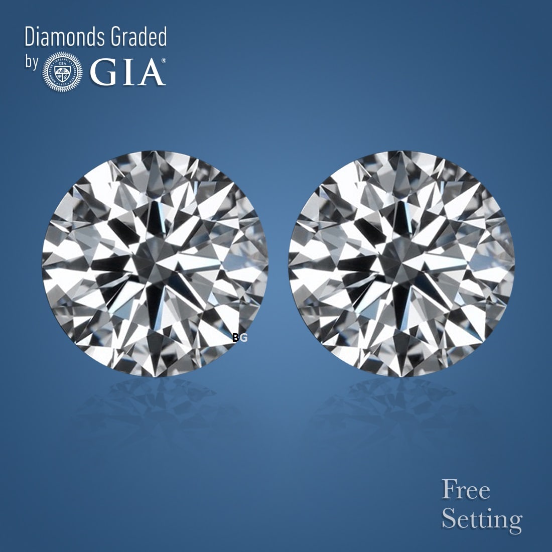8.02 ct Round cut GIA Graded Natural Diamond Pair: 1) Click here to view HD 360 Spinning Image