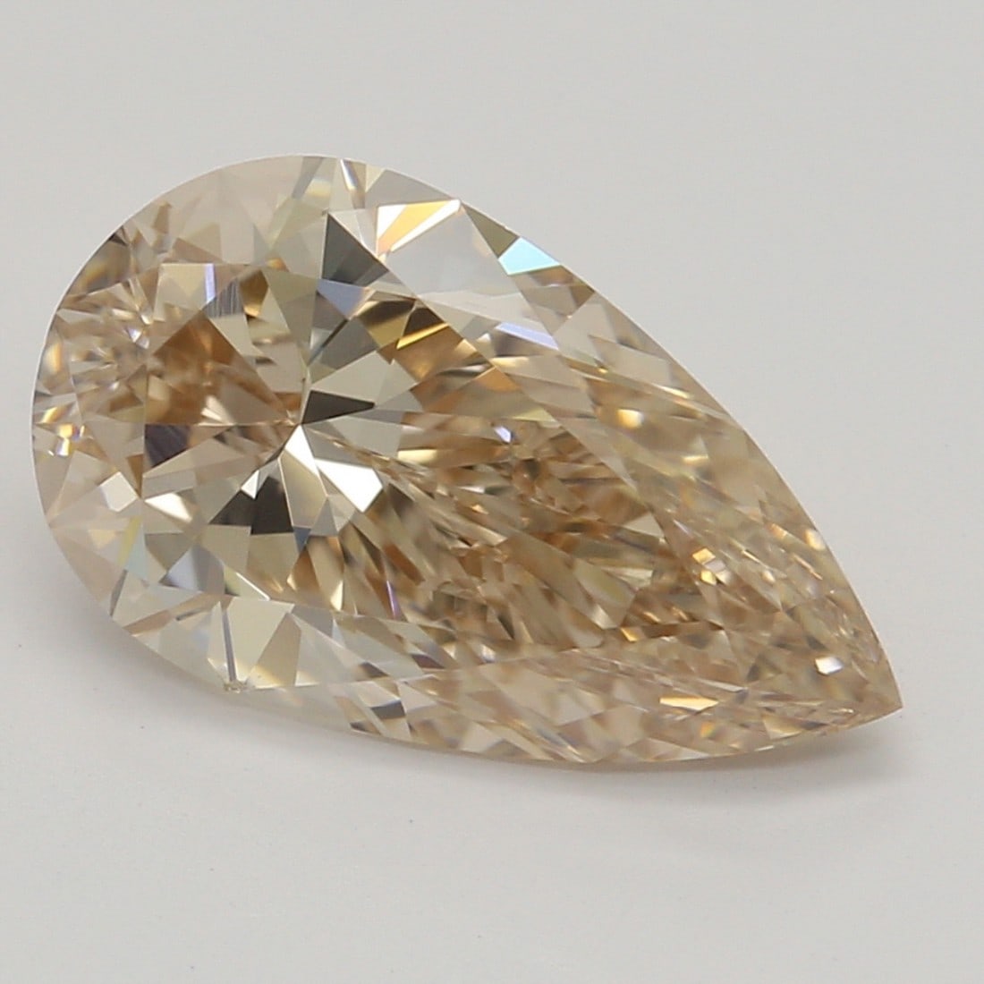 1.52 ct, Fancy Pink-Brown/VVS2, Type IIA Pear cut GIA Diamond: Click here to view HD 360 Spinning Image GIA G